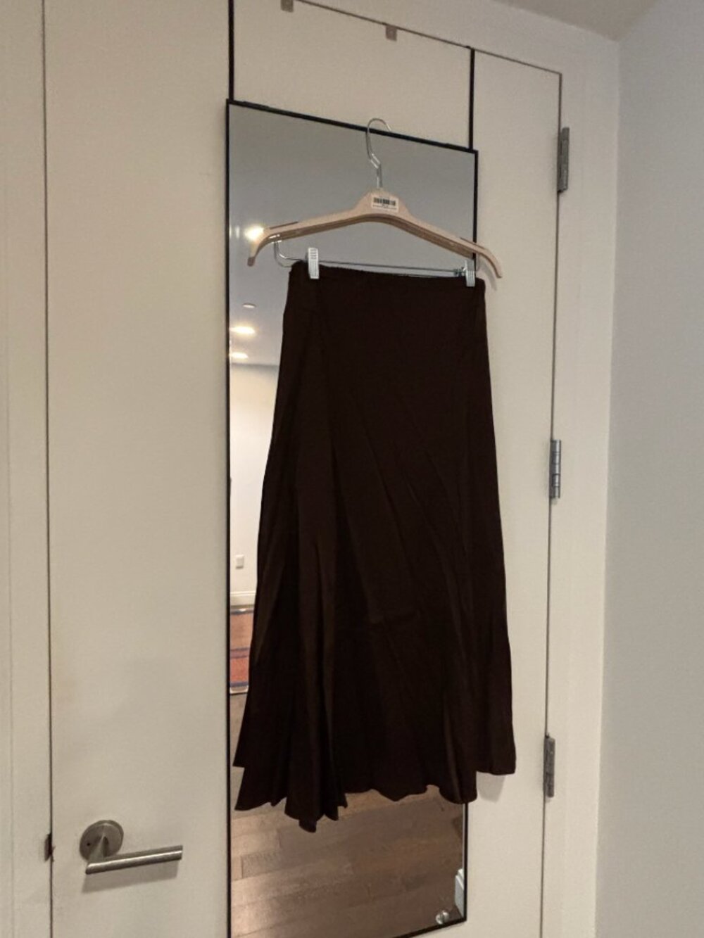 Banana Republic Stretch-Satin Maxi Skirt Espresso Brown - Medium - Picture 6 of 6
